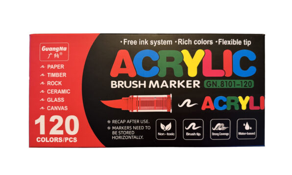 Acrylic brush art markers 120 - Afbeelding 2