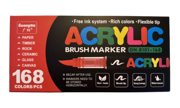 Acrylic brush art markers 168 - Afbeelding 2