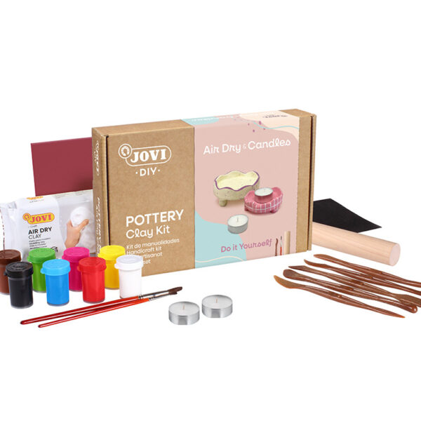 DIY Air dry clay waxinelichthouders (Jovi)